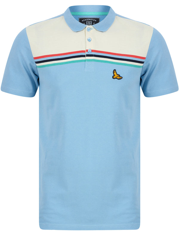 Newington Cotton Pique Polo Shirt in Blue Bell - Kensington Eastside