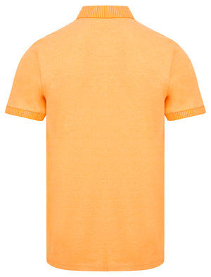 Sunbury Cotton Rich Woven Polo Shirt in Papaya - Kensington Eastside