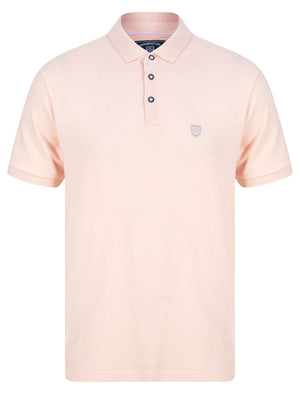 Penfold Cotton Rich Woven Polo Shirt in Blushing Pink - Kensington Eastside
