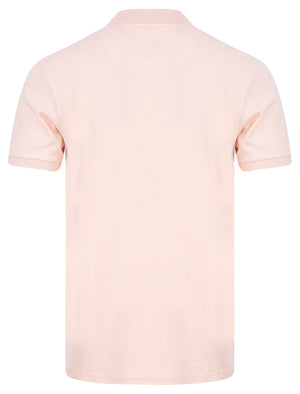 Penfold Cotton Rich Woven Polo Shirt in Blushing Pink - Kensington Eastside