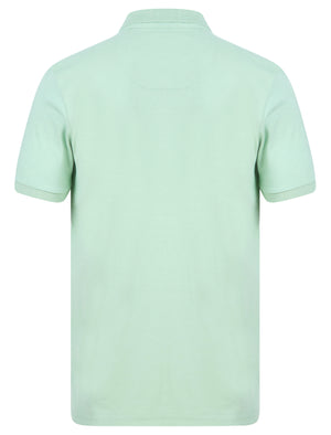 Penfold Cotton Rich Woven Polo Shirt in Silt Green - Kensington Eastside