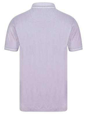 Tailworth Cotton Jersey Polo Shirt with Chest Pocket in Wisteria Lilac - Kensington Eastside