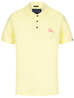 Mortimer Signature Cotton Pique Polo Shirt in Anise Flower Cream - Tokyo Laundry