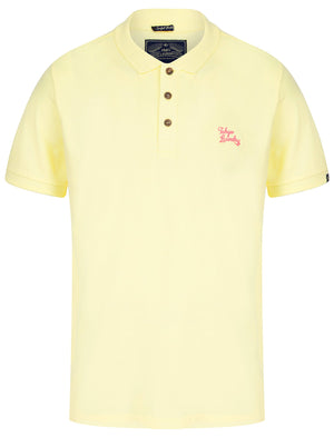 Caddy Signature Cotton Pique Polo Shirt in Anise Flower Cream - Tokyo Laundry