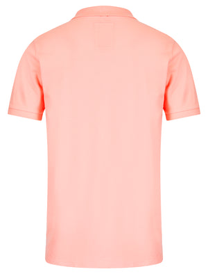 Mortimer Signature Cotton Pique Polo Shirt in Coral Cloud - Tokyo Laundry