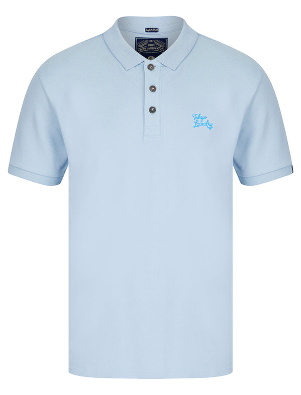 Mortimer Signature Cotton Pique Polo Shirt in Kentucky Blue - Tokyo Laundry