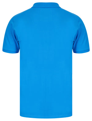 Mortimer Signature Cotton Pique Polo Shirt in Blithe Blue - Tokyo Laundry