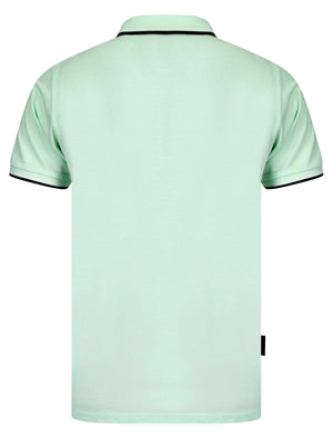 Underwood Cotton Pique Polo Shirt in Bay Green - Kensington Eastside