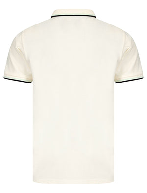 Kiso Cotton Pique Polo Shirt in Gardenia - Kensington Eastside