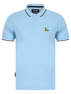 Jerry Cotton Pique Polo Shirt with Tipping in Blue Bell - Kensington Eastside