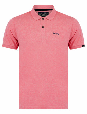 Kosaka Grindle Cotton Rich Pique Polo Shirt in Light Pink - Tokyo Laundry