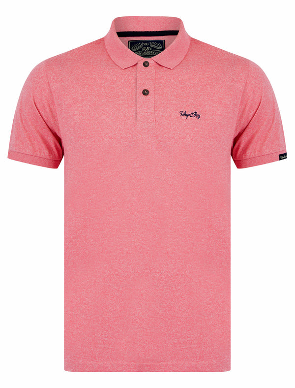 Kieran Grindle Cotton Blend Jersey Polo Shirt in Light Pink - Tokyo Laundry