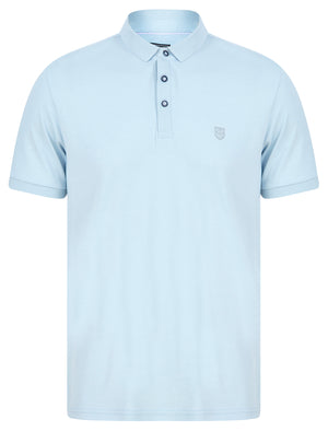 Penfold Cotton Rich Woven Polo Shirt in Delicate Blue - Kensington Eastside