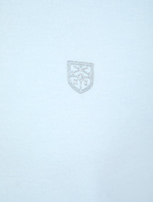 Penfold Cotton Rich Woven Polo Shirt in Delicate Blue - Kensington Eastside