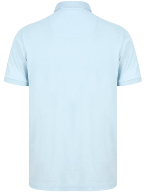 Penfold Cotton Rich Woven Polo Shirt in Delicate Blue - Kensington Eastside
