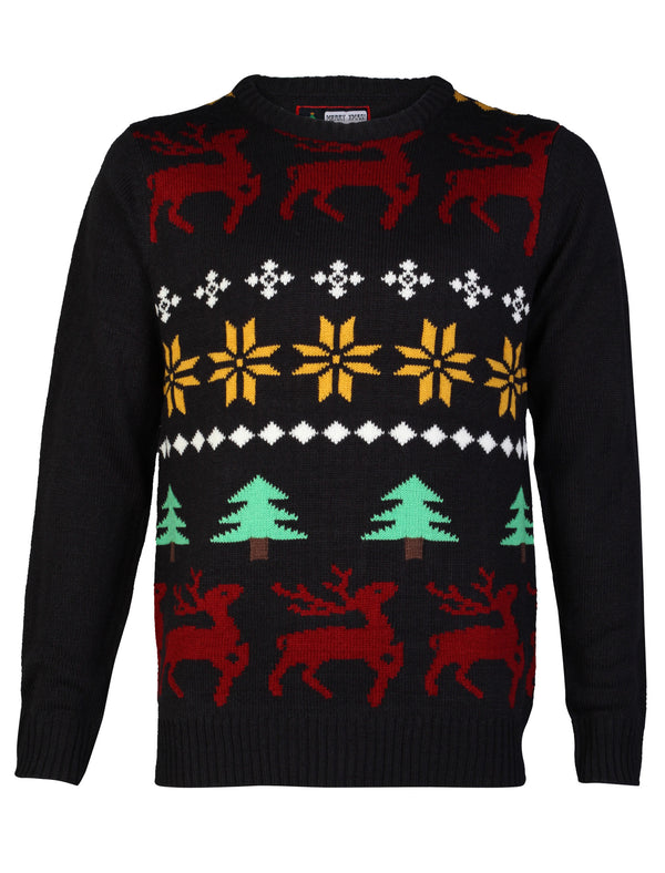Merry Xmas Jolly Dark Navy Jumper - Tokyo Laundry