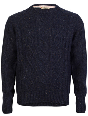 Tokyo Laundry Stockport Cable Knit Sweater in Blue