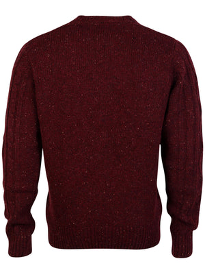 Tokyo Laundry Stockport Cable Knit Sweater in Red