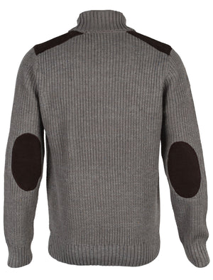 Dissident Hatton Polo Neck Sweater in grey