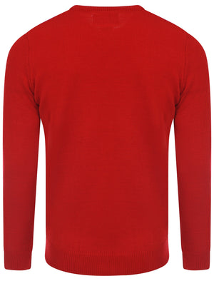 Merry Christmas Frosti The Ski Man red jumper