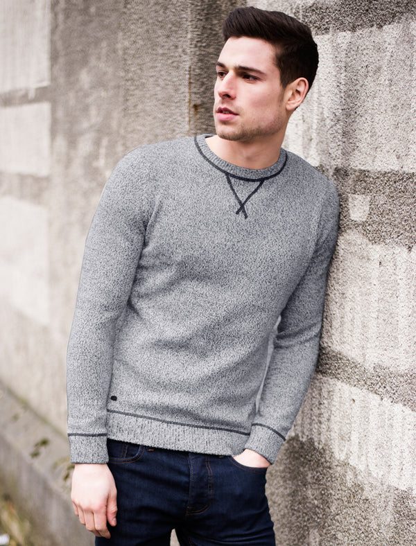 Rocky Twisted Yarn Jumper in Grey - Tokyo Laundry