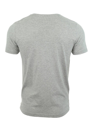 Here Comes Graphic Motif Cotton Jersey T-Shirt in Light Grey Marl - Dissident