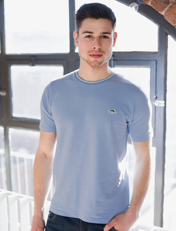 Horace Pique T-Shirt in Blue - Le Shark