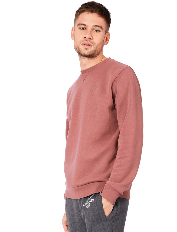 Lodge Crew Neck Sweatshirt in Warm Rose - Tokyo Laundry