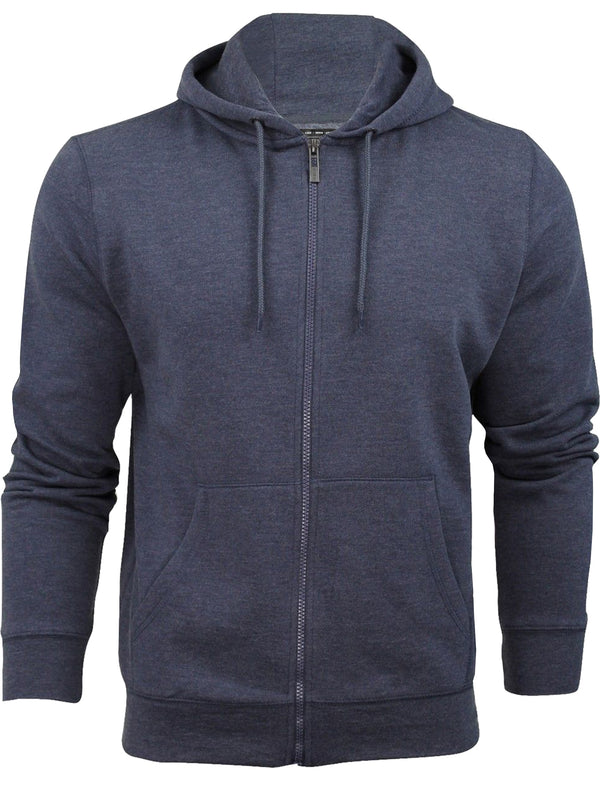 Batrig Zip Up Hoodie in Mood Indigo Marl - Dissident