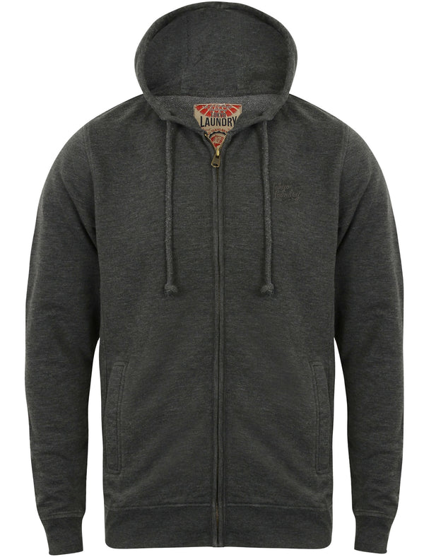 Gate Zip Through Hoodie in Blackened Pearl - Tokyo Laundry