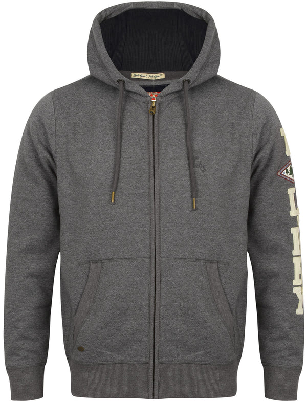 Oakwood Zip Through Hoodie in Charcoal / Ivory - Tokyo Laundry