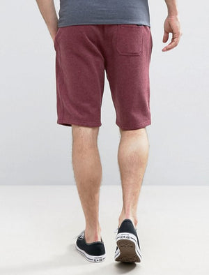 Belcarra Point Jogger Shorts in Oxblood Marl - Tokyo Laundry