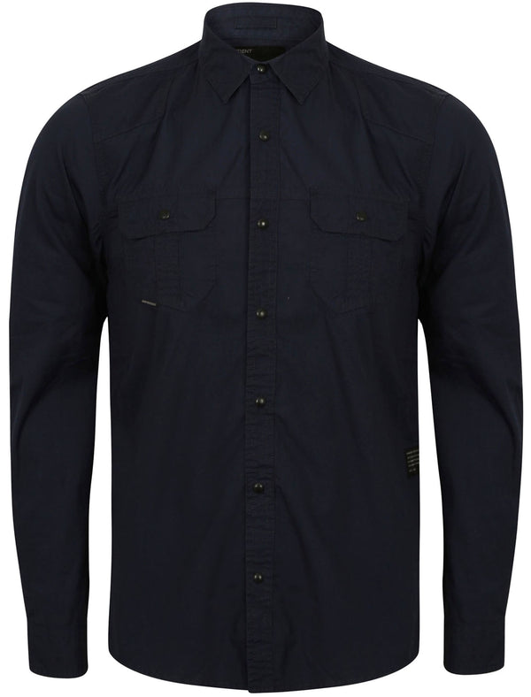 Bismarck Long Sleeve Shirt in Navy - Dissident