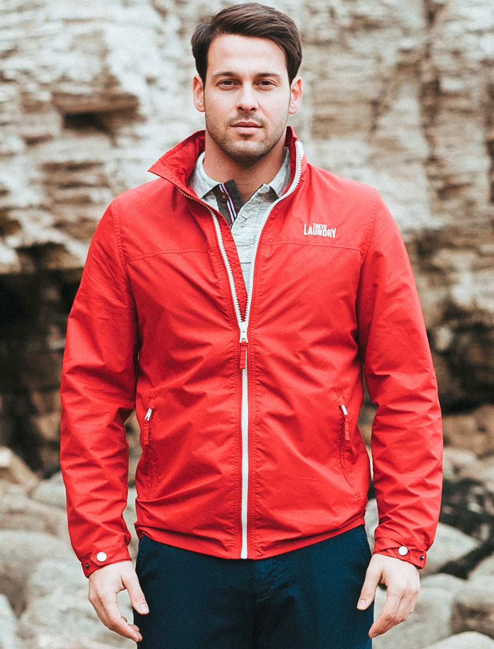 k*milet 　45R ジャケット　ヘリンボーン　リネン　赤 k*milet 様専用 45R ジャケット ヘリンボーン リネン 赤