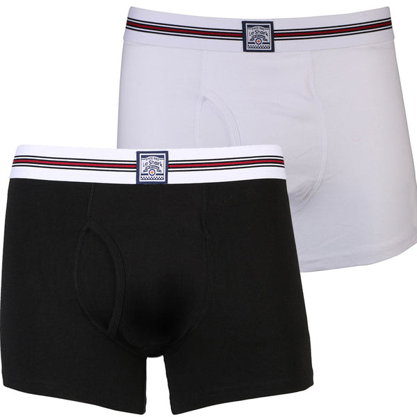 A-Train Boxer Shorts Set in Black / White - Le Shark