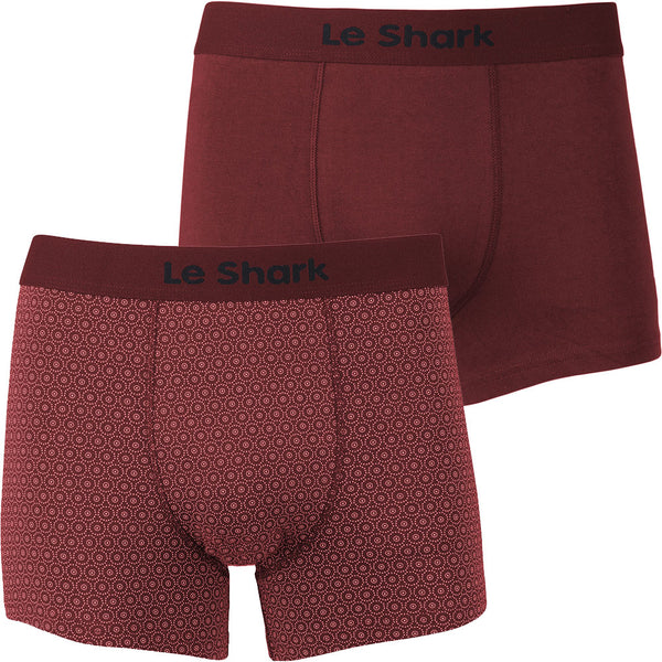 Chords Boxer Short Set in Port - Le Shark
