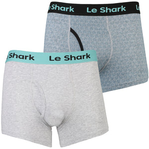 Le Shark Roaring Twenties grey & blue boxer shorts