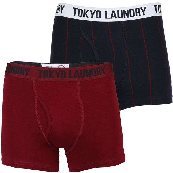 Tokyo Laundry Ortiz navy & red boxer short’s