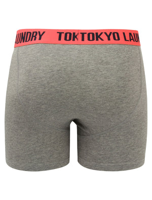 Irwin (2 Pack) Boxer Shorts Set in Dewberry / Paradise Pink - Tokyo Laundry