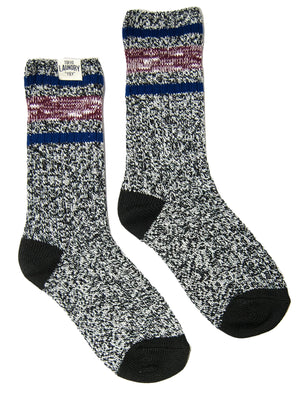 Tokyo Laundry Baypark black & blue socks (2 Pack)