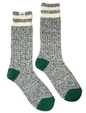 Tokyo Laundry Merrick socks in black & blue (2 Pack)