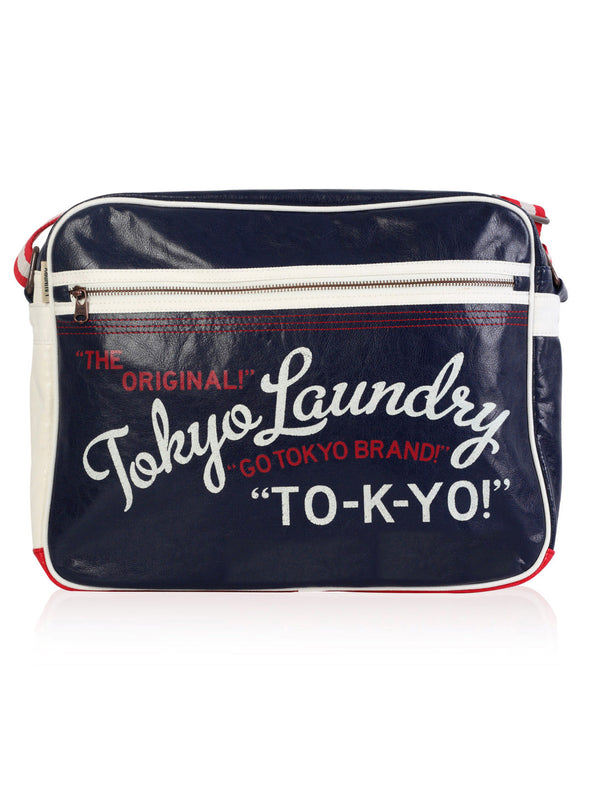Tokyo Laundry Messenger Bag in Blue