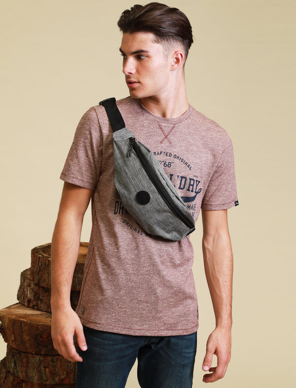 Falke Canvas Cross Body Bag in Grey Marl - Tokyo Laundry