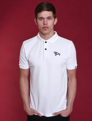 Willowood Piqué Polo Shirt in Optic White - Tokyo Laundry