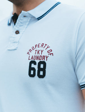 Esko Springs Pique Polo Shirt in Optic White - Tokyo Laundry
