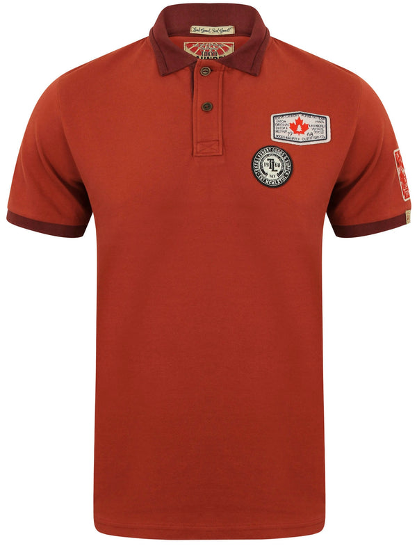 Downton Pique Polo Shirt in Cowhide - Tokyo Laundry