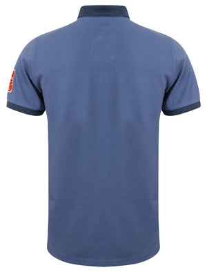 Downton Pique Polo Shirt in Dutch Blue - Tokyo Laundry