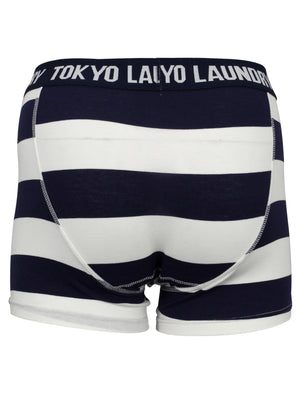 Tokyo Laundry Graduate Sports Boxer Shorts in Optic White