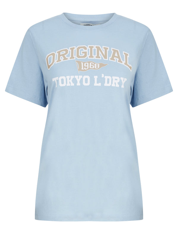 Original Motif Cotton Jersey T-Shirt in Kentucky Blue - Tokyo Laundry