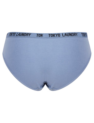 Trudy (5 Pack) Cotton Assorted Briefs in Amberglow / Infinity / Dress Blue / Light Grey Marl / Mid Grey Marl - Tokyo Laundry